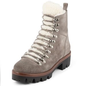 Jeffrey Campbell Culvert Taupe Suede Boot, Size 5.5 with box